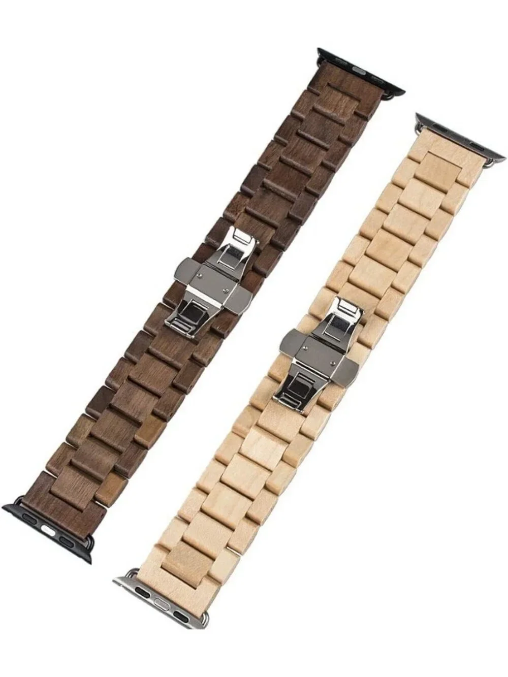 Men's Coffee Brown Analog Natural Hardwood Compatible Waterproof Wooden Watch